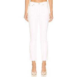 Citizens Of Humanity 'Charlotte' White High Rise Straight Denim Jean Size 28